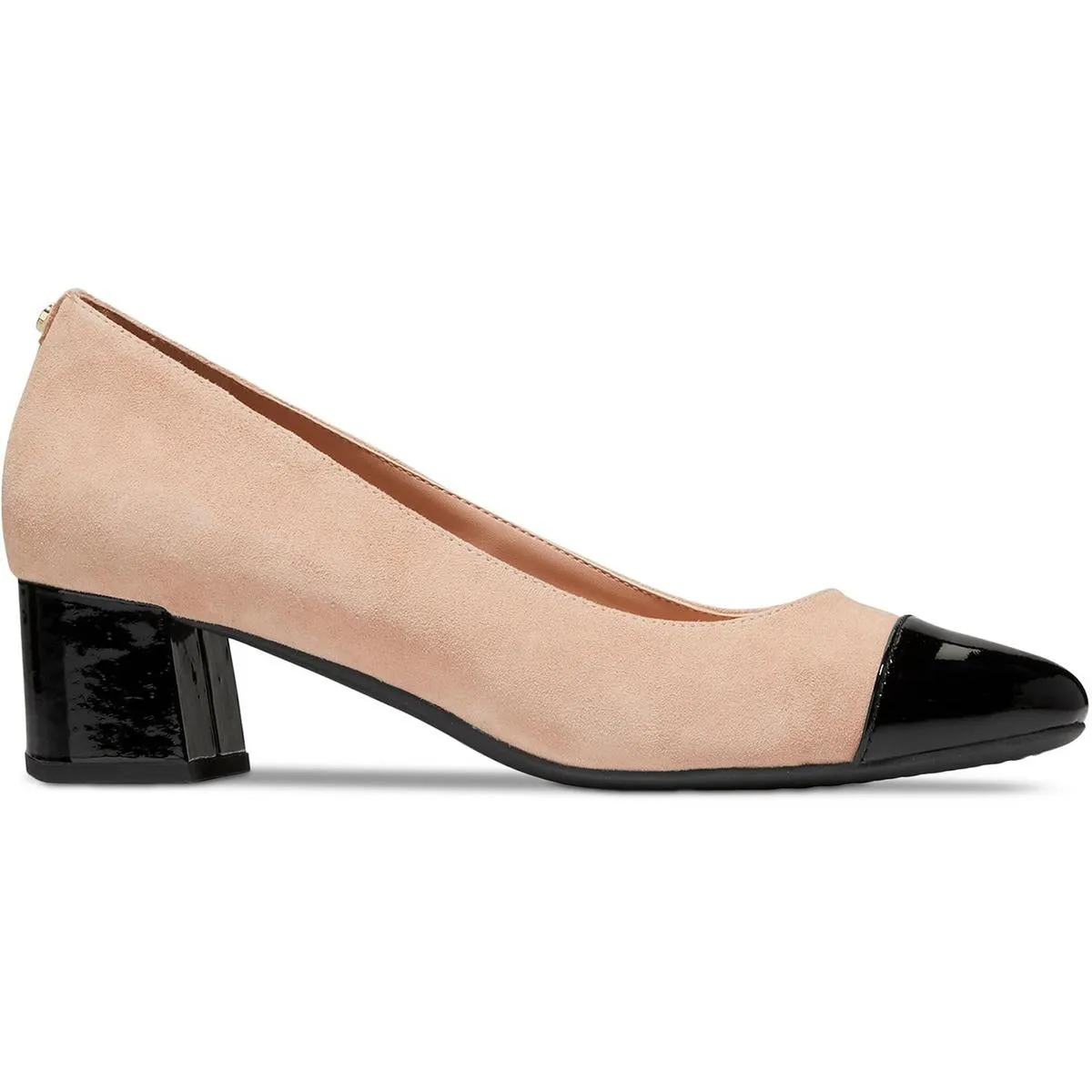 go to Womens Toe Cap Manmade Block Heels