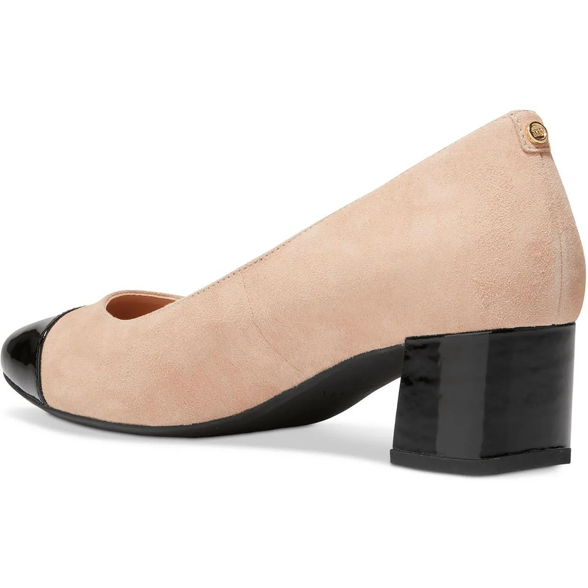 go to Womens Toe Cap Manmade Block Heels