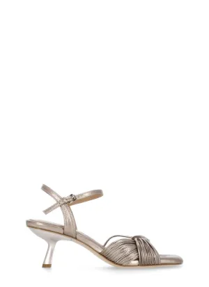 Gold Janis Leather Shoes