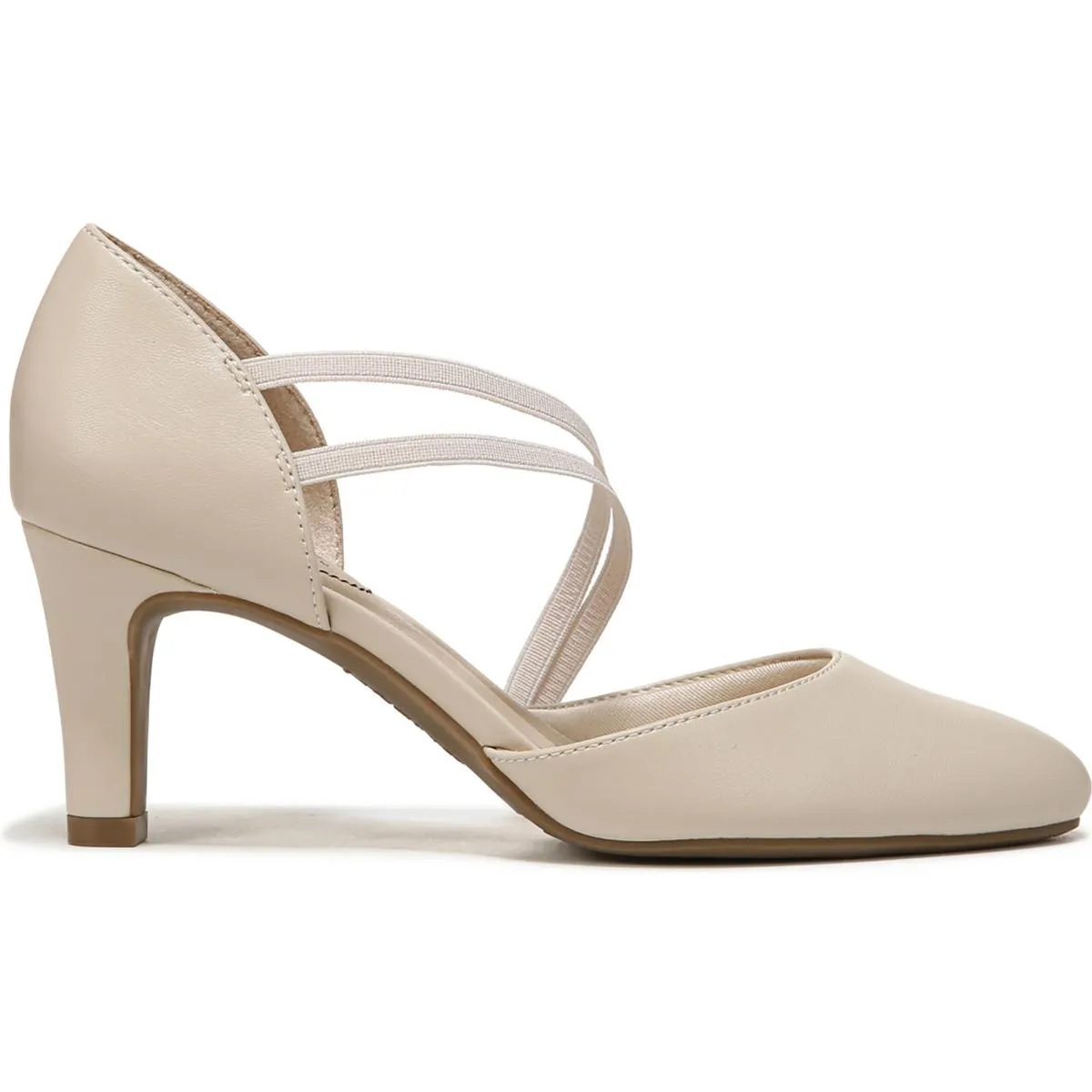 Grace Womens Faux Leather Embossed Pumps