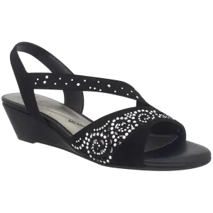 GRACE  Womens Jeweled Manmade Wedge Heels