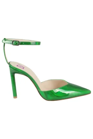 Green Patent Leather Pumps