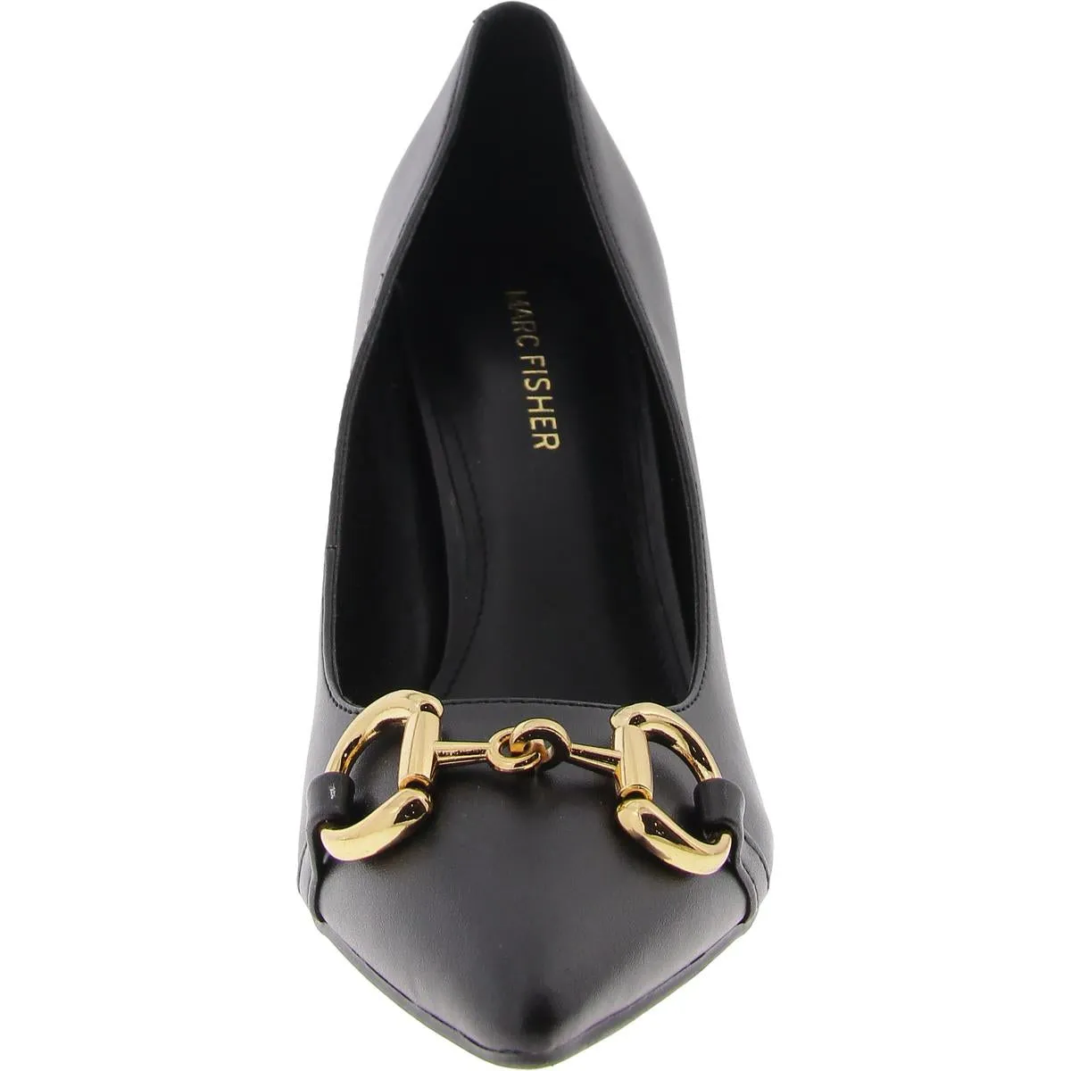 Gruff Womens Faux Leather Pointed Toe Pumps