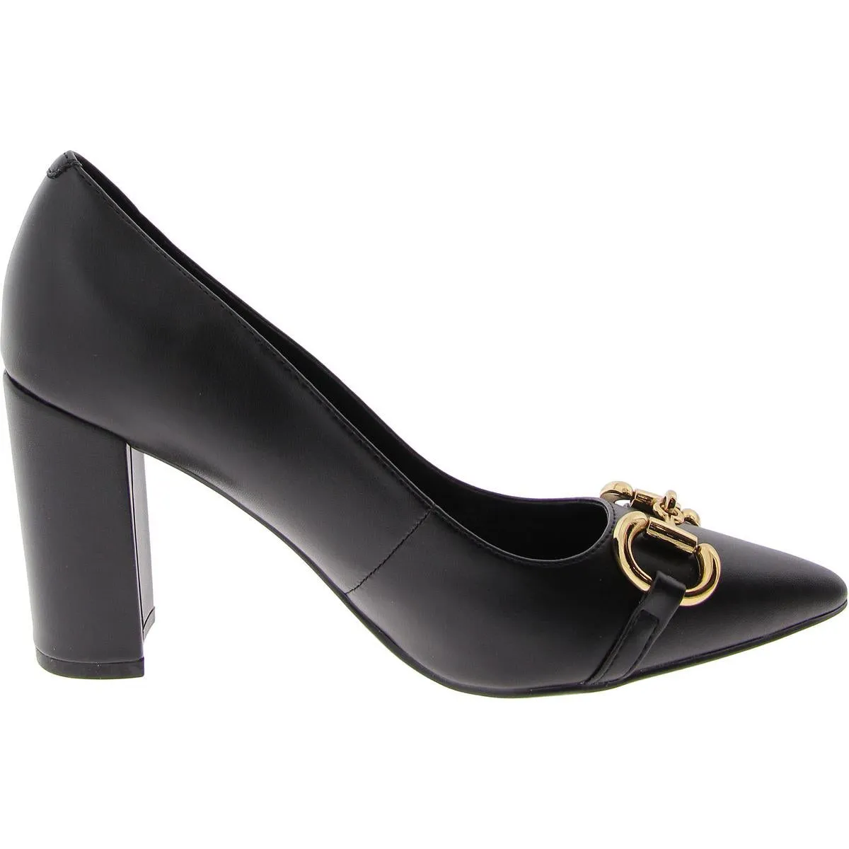 Gruff Womens Faux Leather Pointed Toe Pumps