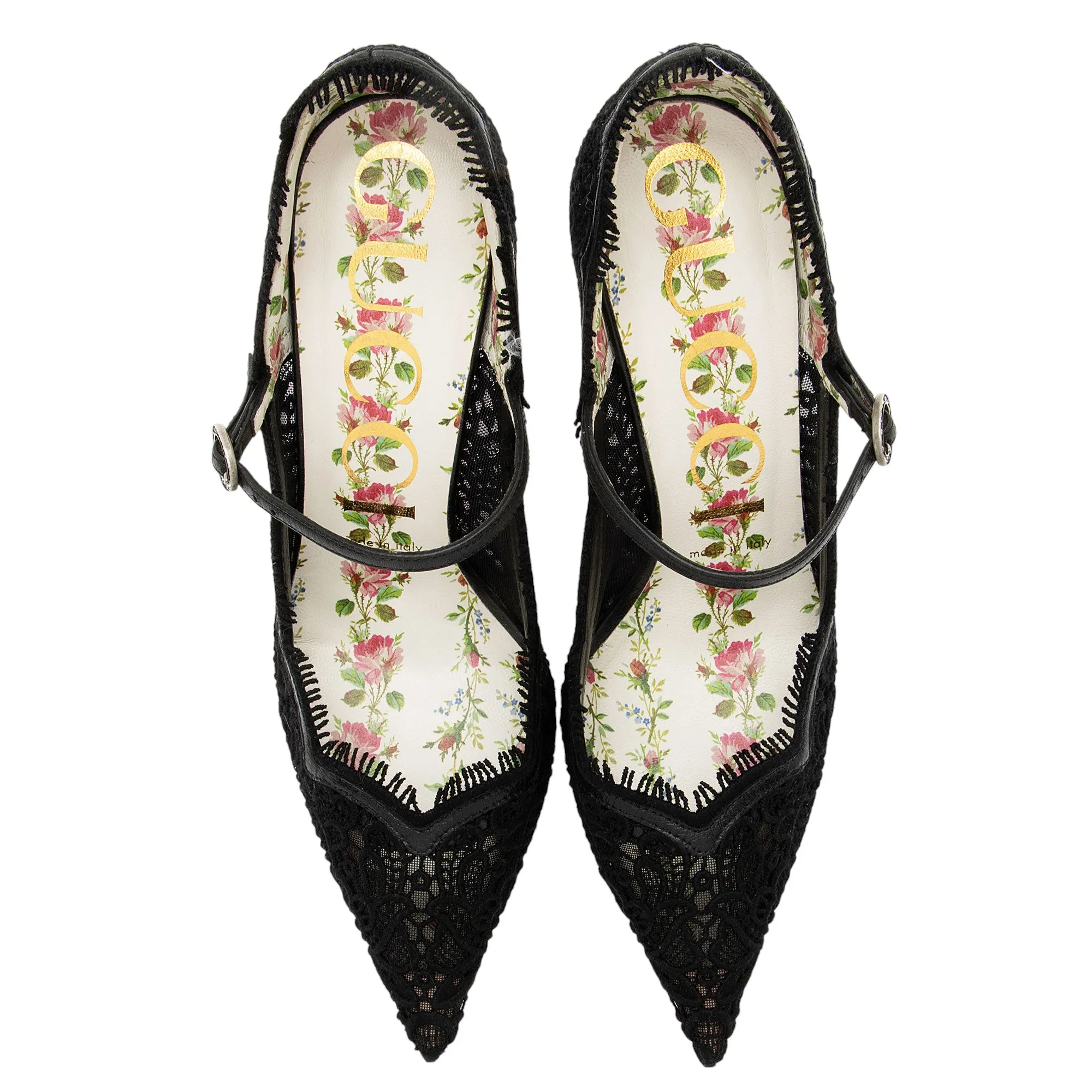 Gucci Lace Virginia Pumps