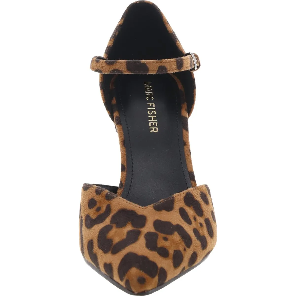 Haben  Womens Animal Print Faux Suede Ankle Strap