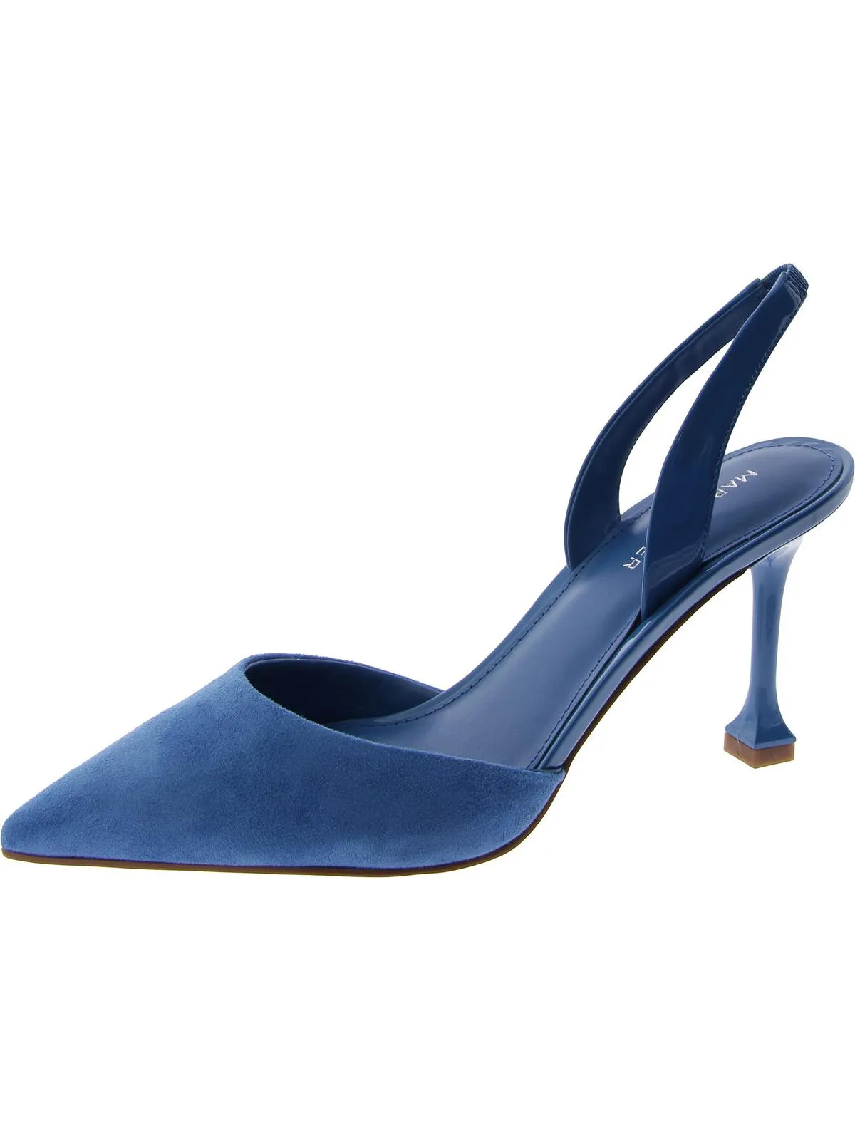 Hadya 2 Womens Faux Leather Pointed Toe Slingback Heels