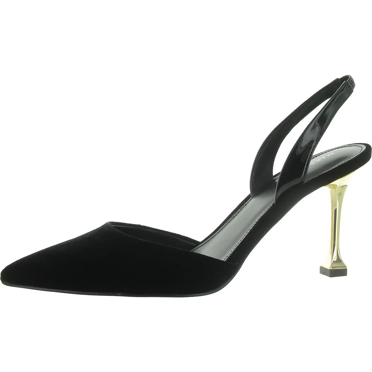 Hadya 2 Womens Faux Leather Pointed Toe Slingback Heels