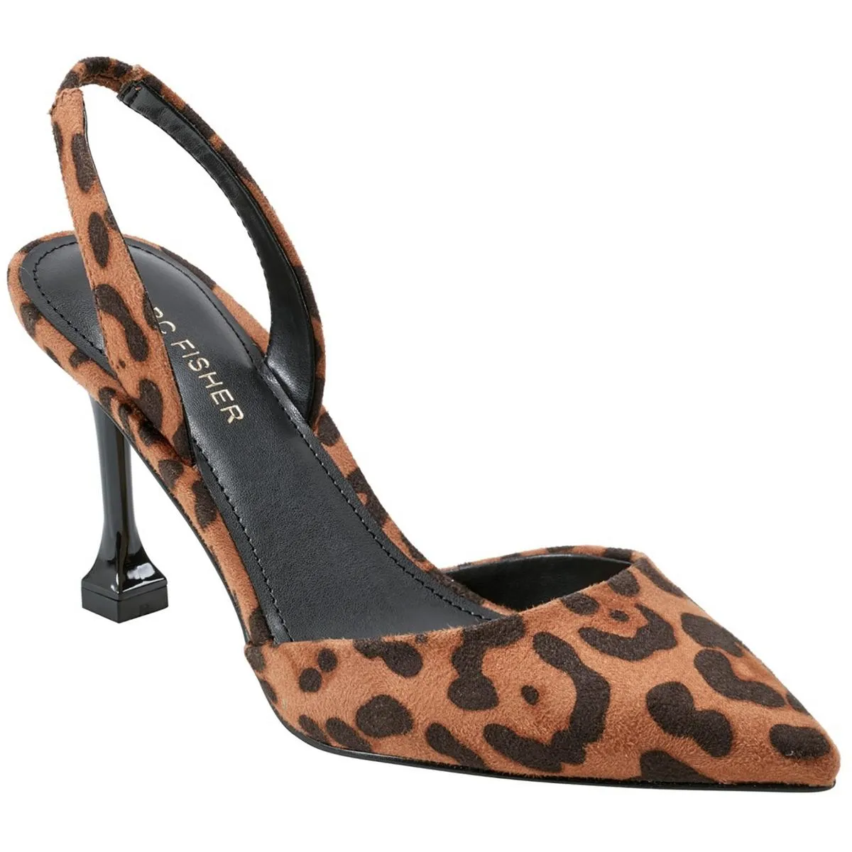 Hadya 2 Womens Faux Leather Pointed Toe Slingback Heels