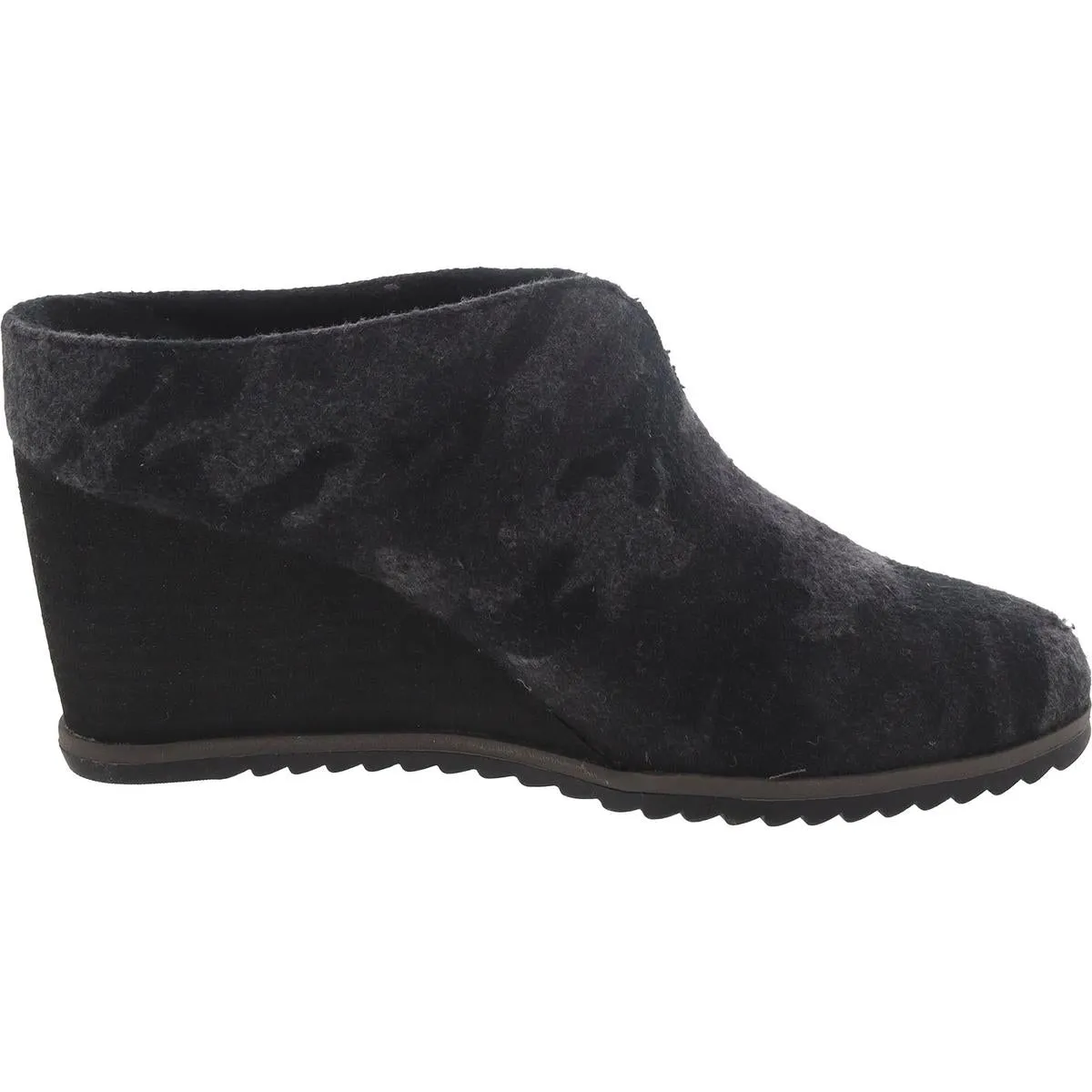 Haley-Mule Womens Wedges Faux Fur Mules