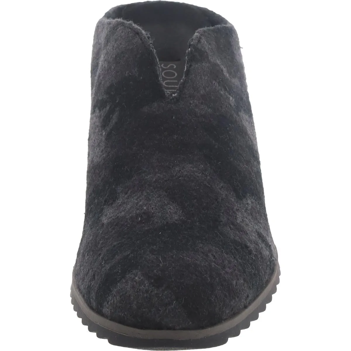 Haley-Mule Womens Wedges Faux Fur Mules