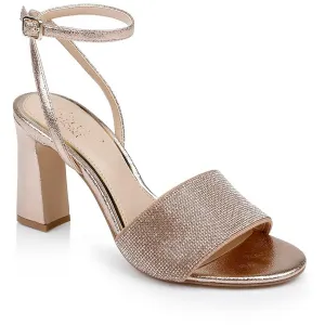 Hattie Womens Jeweled Man Made Block Heels