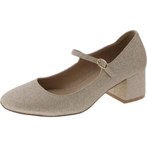 Hawke Womens Glitter Block Heel Mary Jane Heels