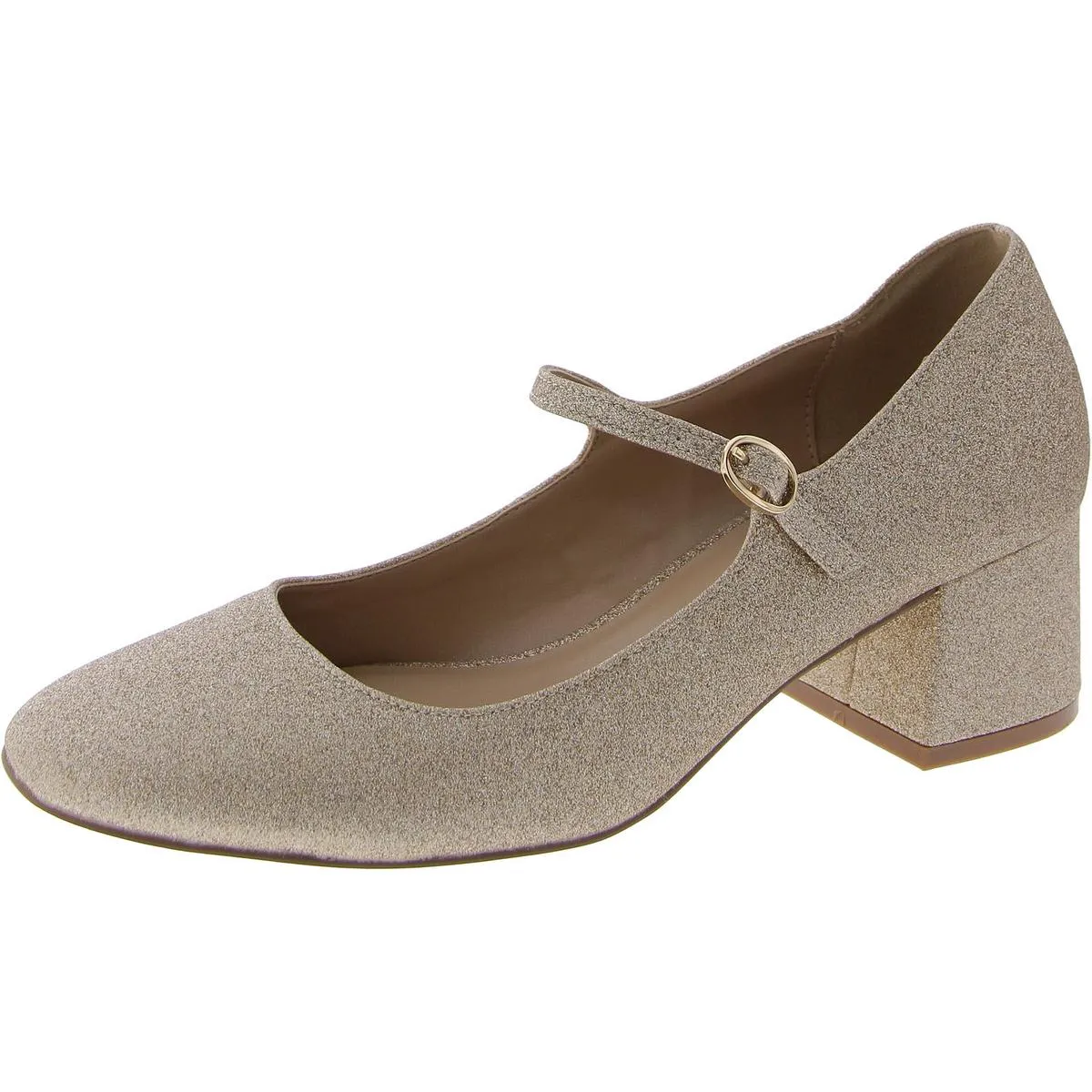 Hawke Womens Glitter Block Heel Mary Jane Heels