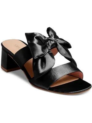 Heidi Mid Womens Satin Open Toe Slide
