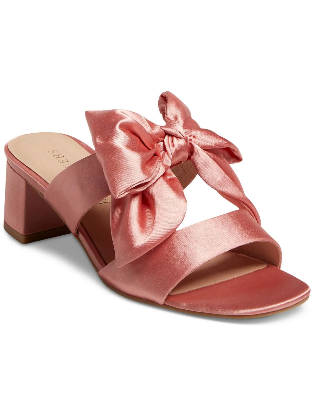 Heidi Mid Womens Satin Open Toe Slide