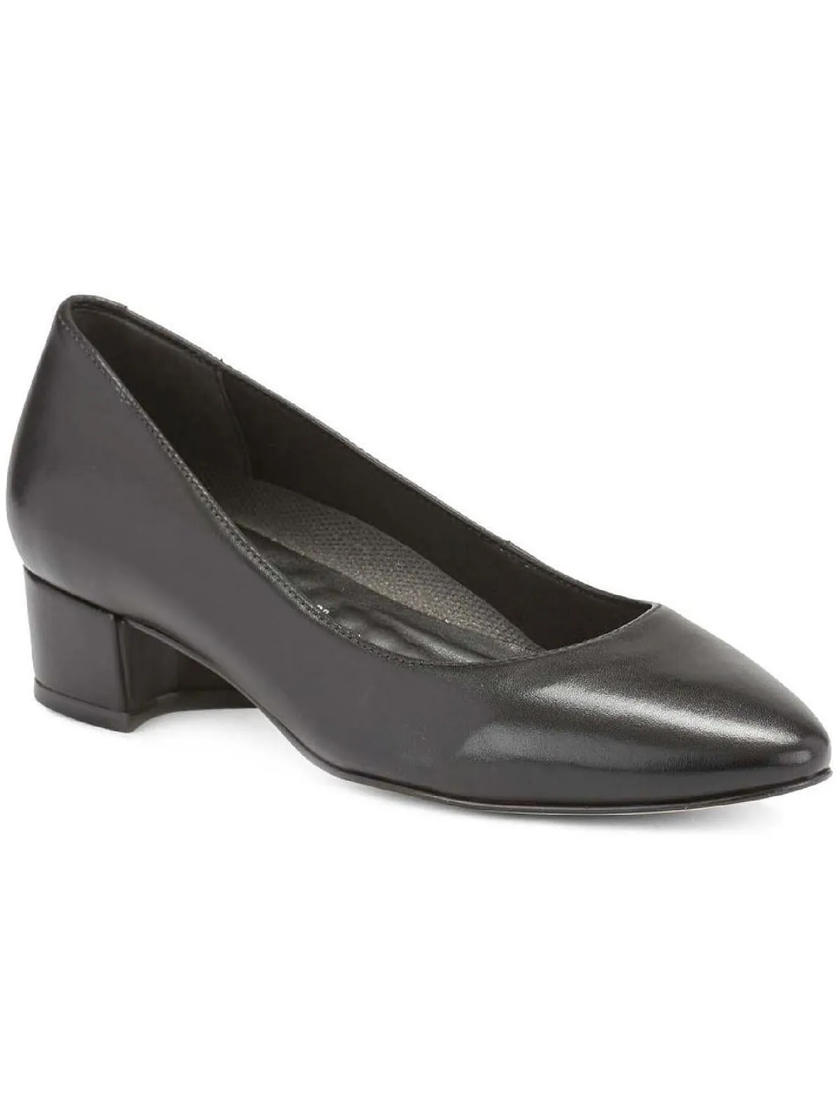 Heidi Womens Solid Slip on Block Heels