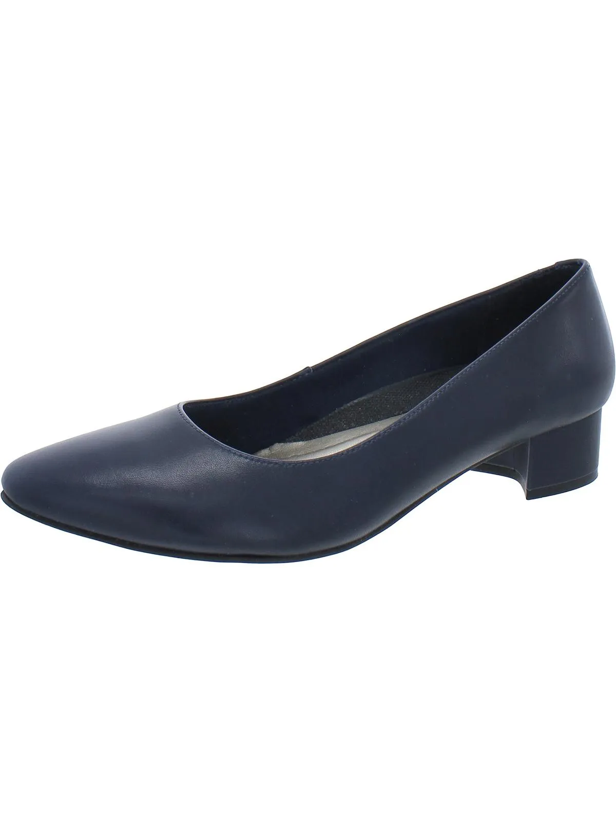 Heidi Womens Solid Slip on Block Heels