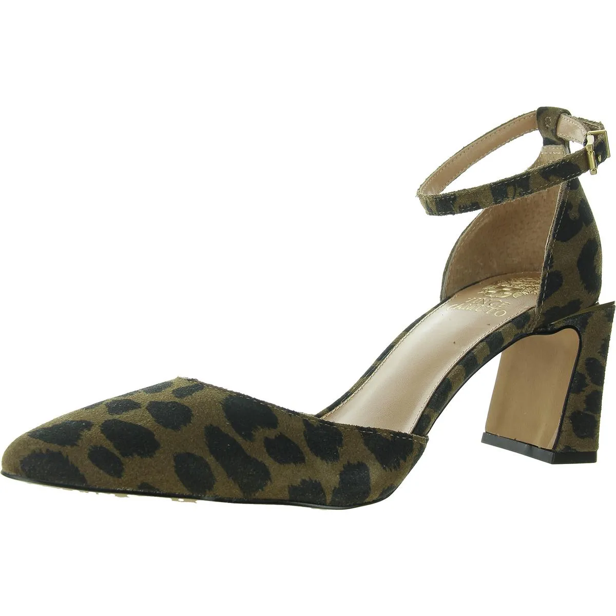 Hendriy Womens Printed Suede Ankle Strap