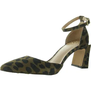 Hendriy Womens Printed Suede Ankle Strap