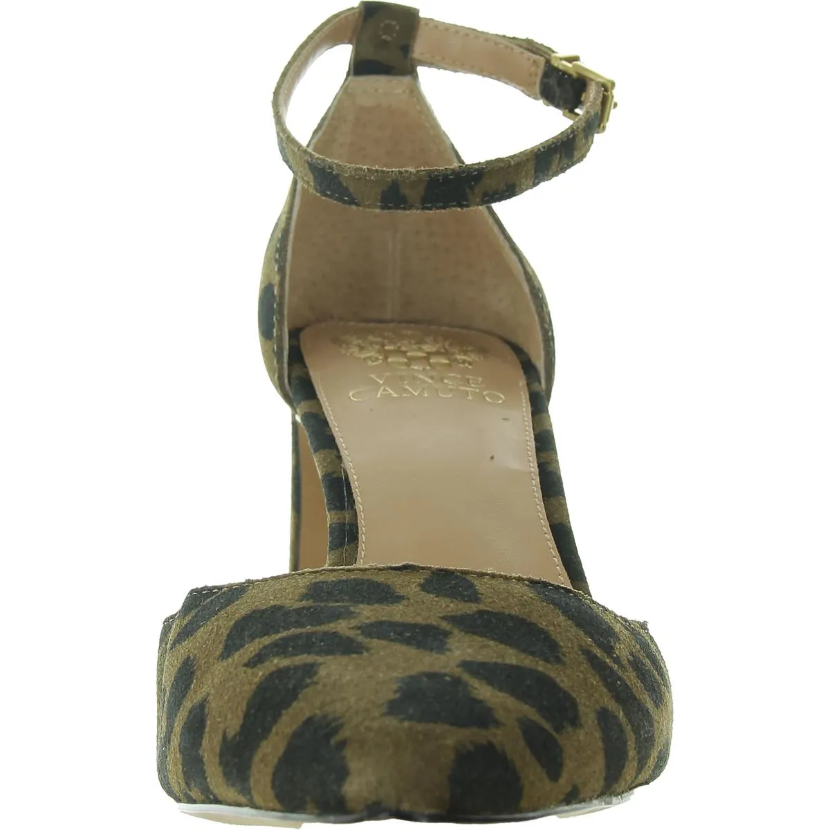 Hendriy Womens Printed Suede Ankle Strap