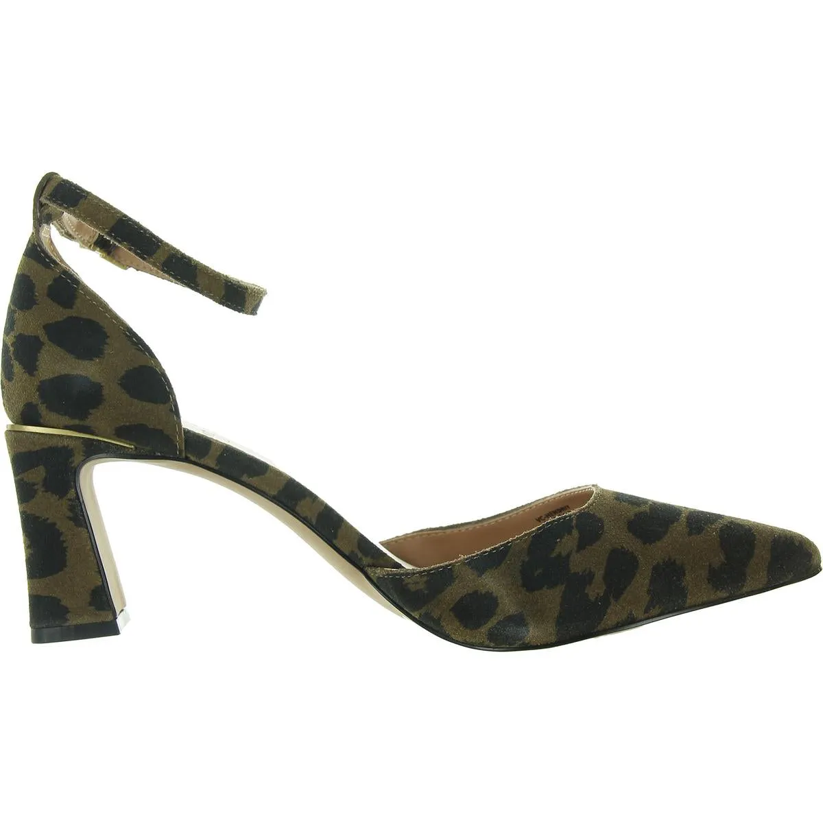 Hendriy Womens Printed Suede Ankle Strap