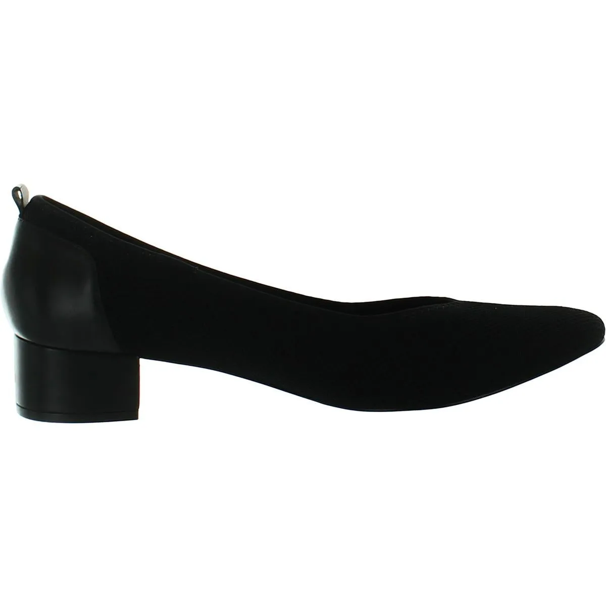 Hester Womens Stretch Block Kitten Heels