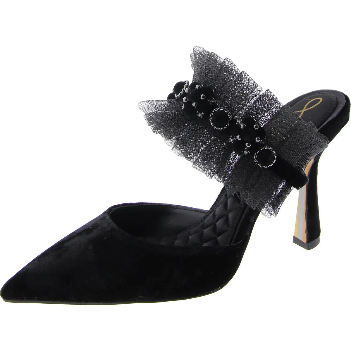 Hughes Womens Pointed Toe Slip-On Ankle Strap