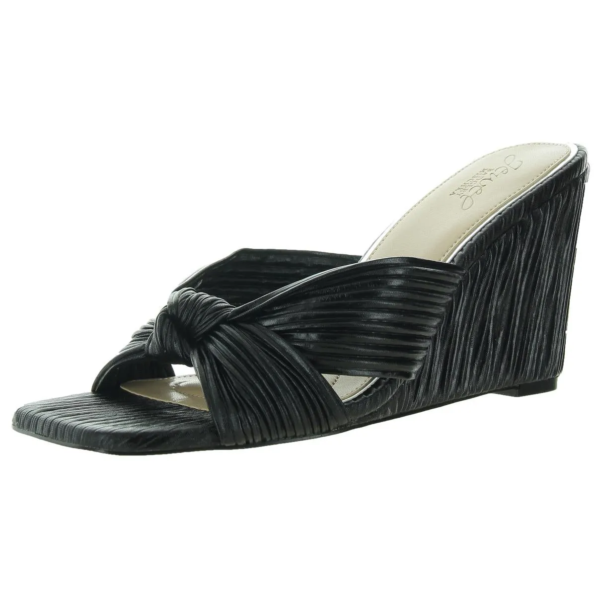 HYPE Womens Solid Textured Wedge Heels