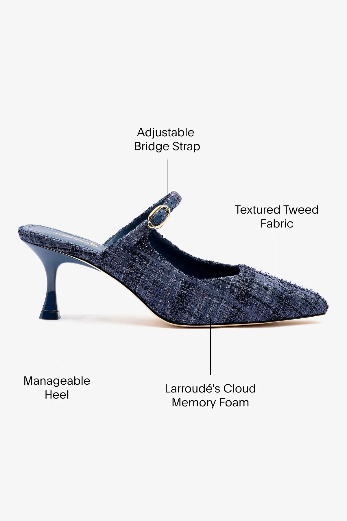 Ines Mule In Marlin Tweed