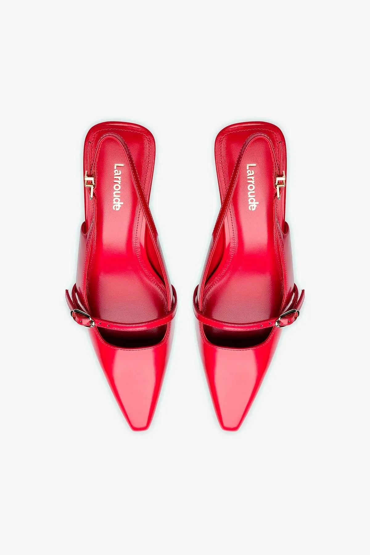 Ines Pump In Scarlet Leather