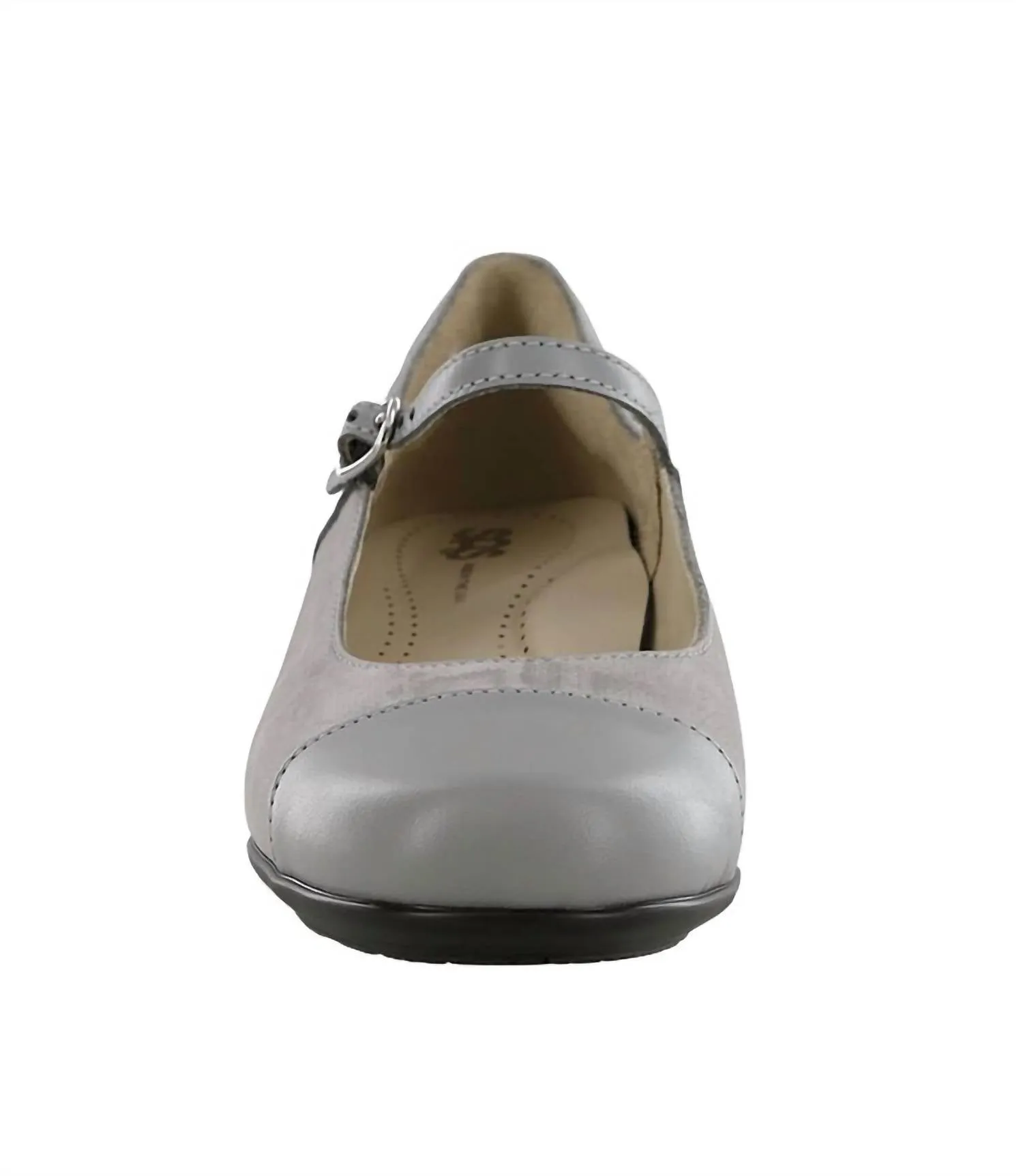 Isabel Mary Jane Heel - Double Wide In Grigio/snake