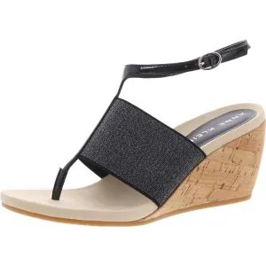 Ivana Womens Comfort Insole T-Strap Wedge Heels