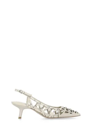Ivory Bizarre Slingback
