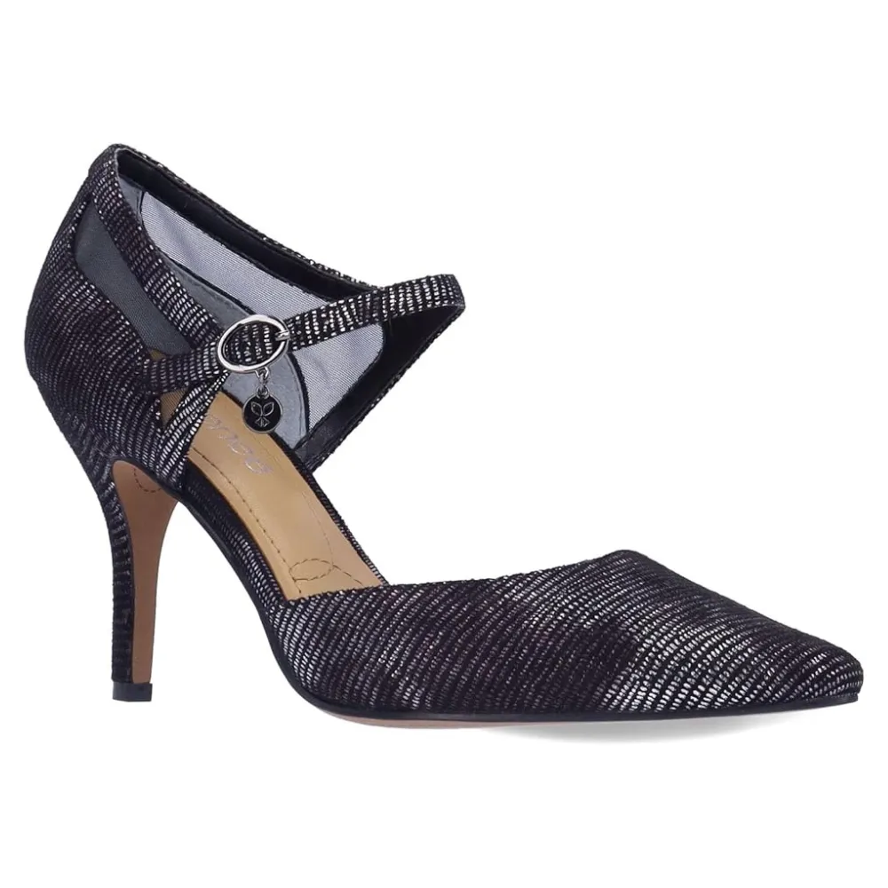 J. Renee Siona Black/Pewter Heel (Women's)