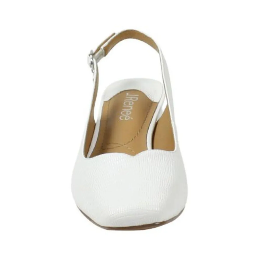 J. Renee Taveta White Lizard Pump (Women's)