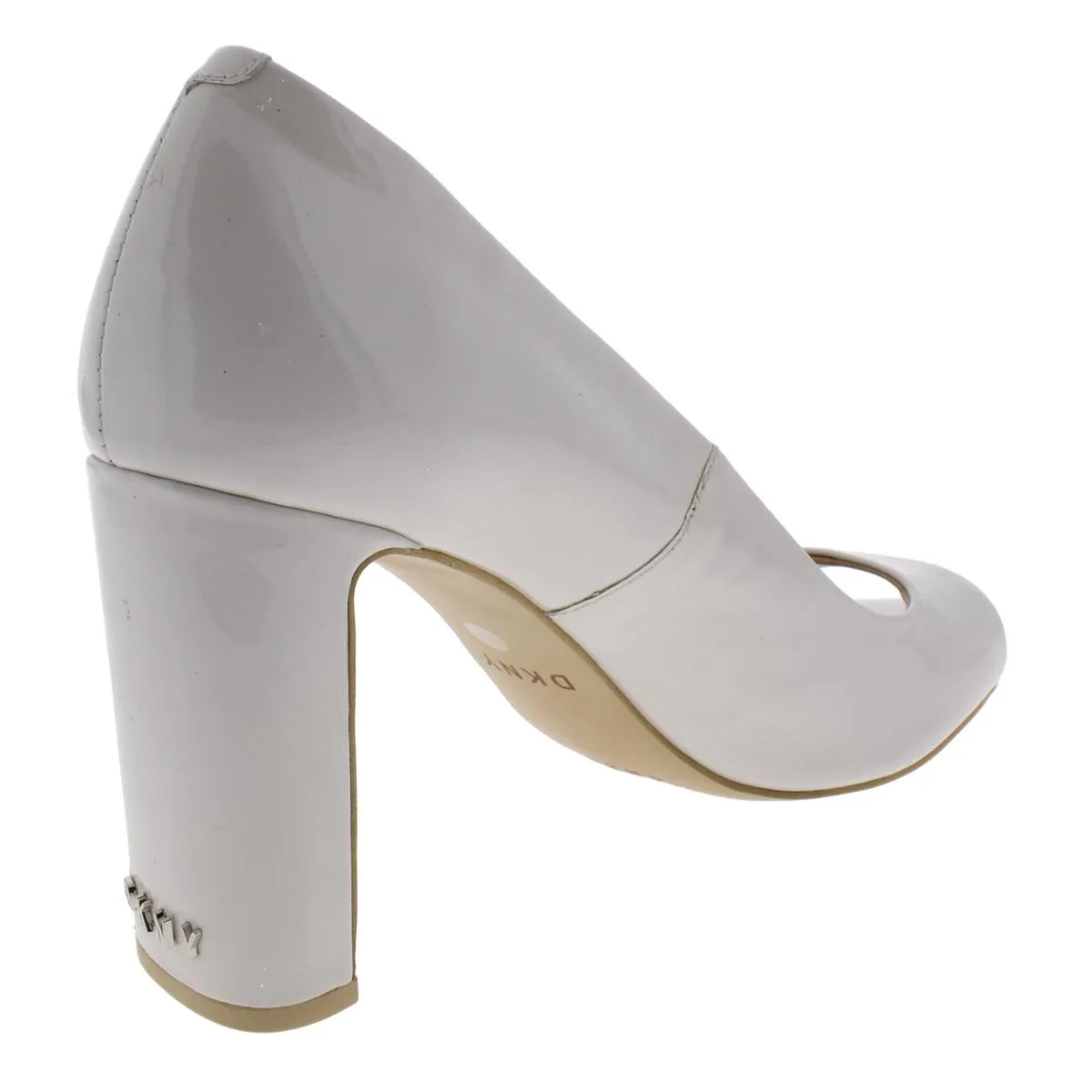 Jade Womens Patent Leather Dressy Peep-Toe Heels