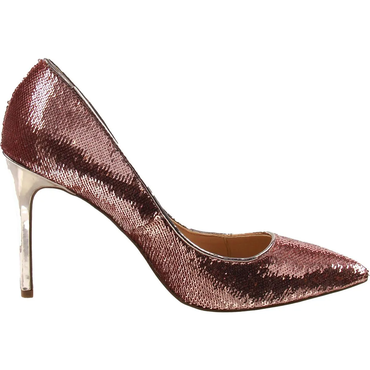 JADE Womens Sequined Manmade Pumps