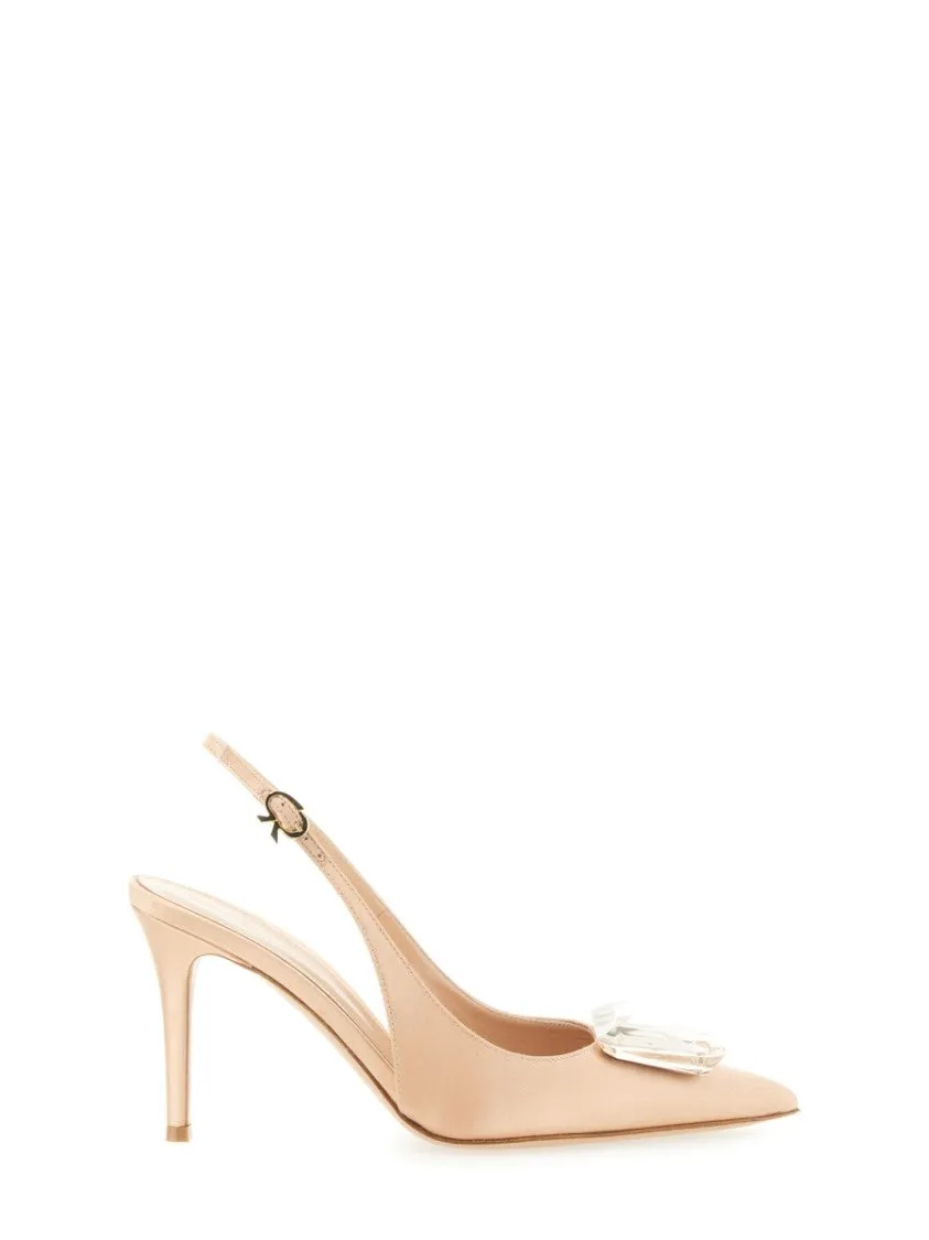 Jaipur Stiletto Heels With Decorative Slingback Detail
