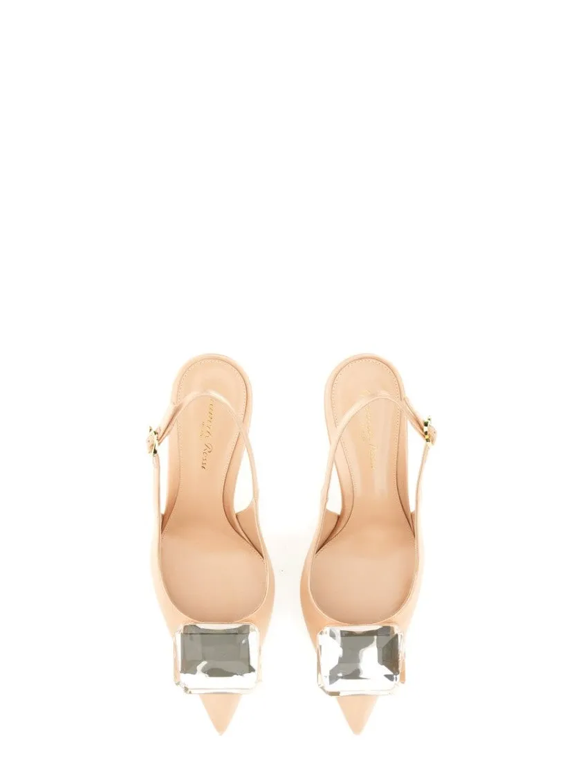 Jaipur Stiletto Heels With Decorative Slingback Detail