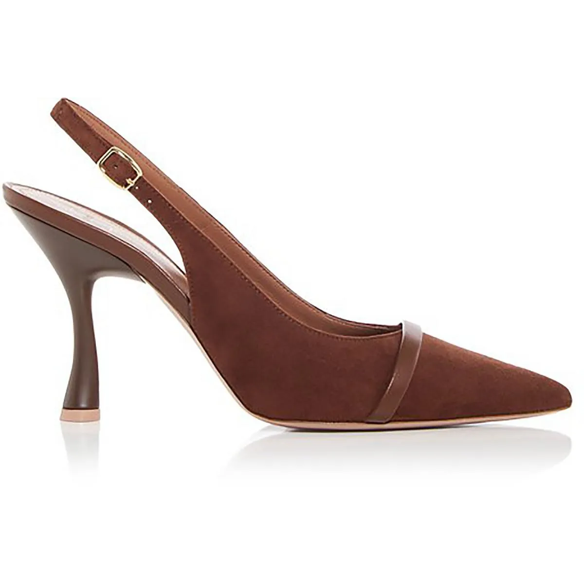 Jama90 Womens Suede Ankle Strap Slingback Heels