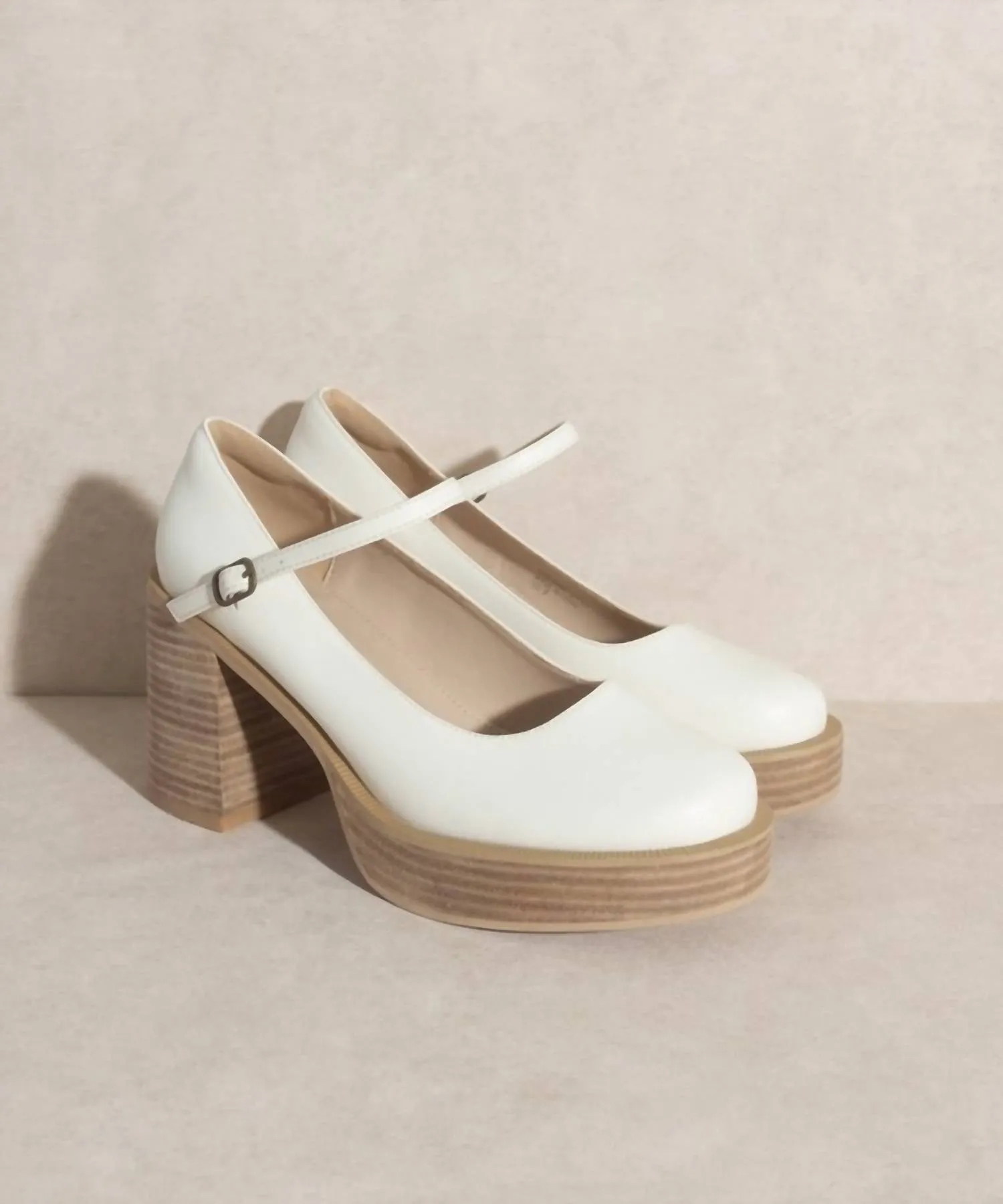 Jennifer Mary Jane Platform In White