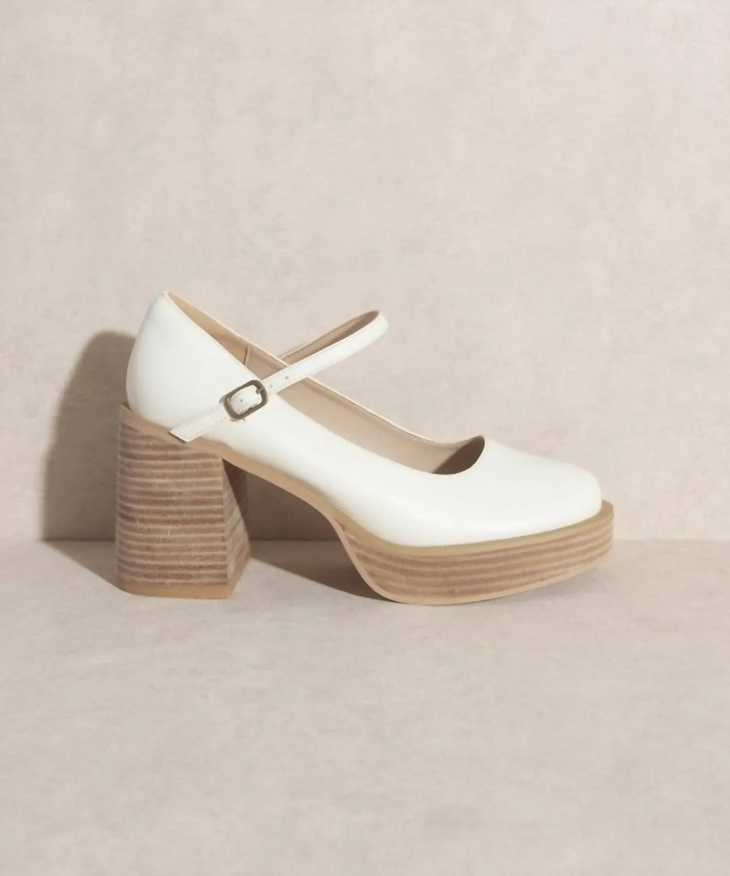 Jennifer Mary Jane Platform In White