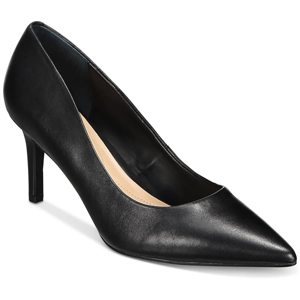 Jeules Womens Faux Leather Pointed Toe Pumps