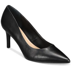 Jeules Womens Faux Leather Pointed Toe Pumps