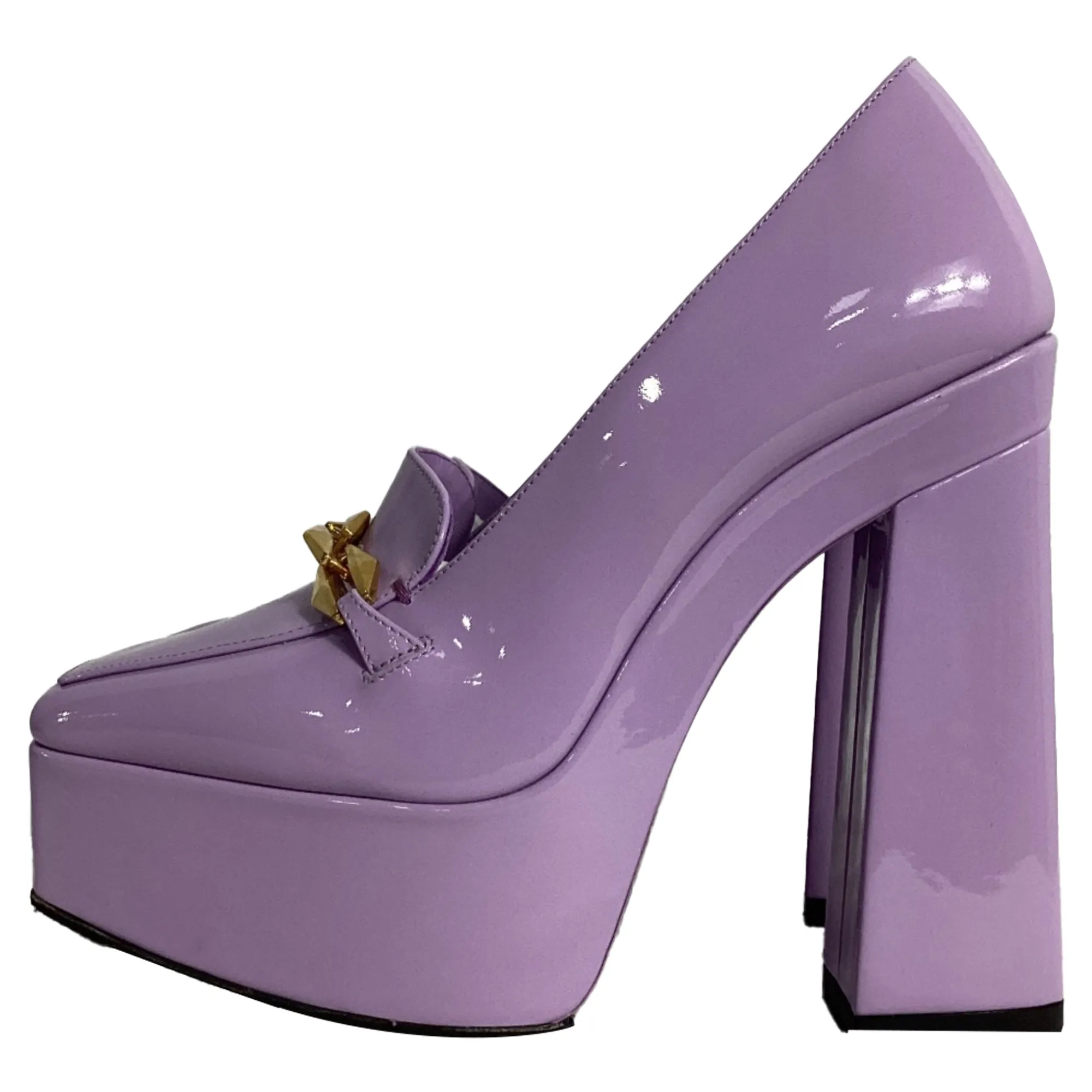 Jimmy Choo Diamond Tilda Platform Pumps in Purple Leather