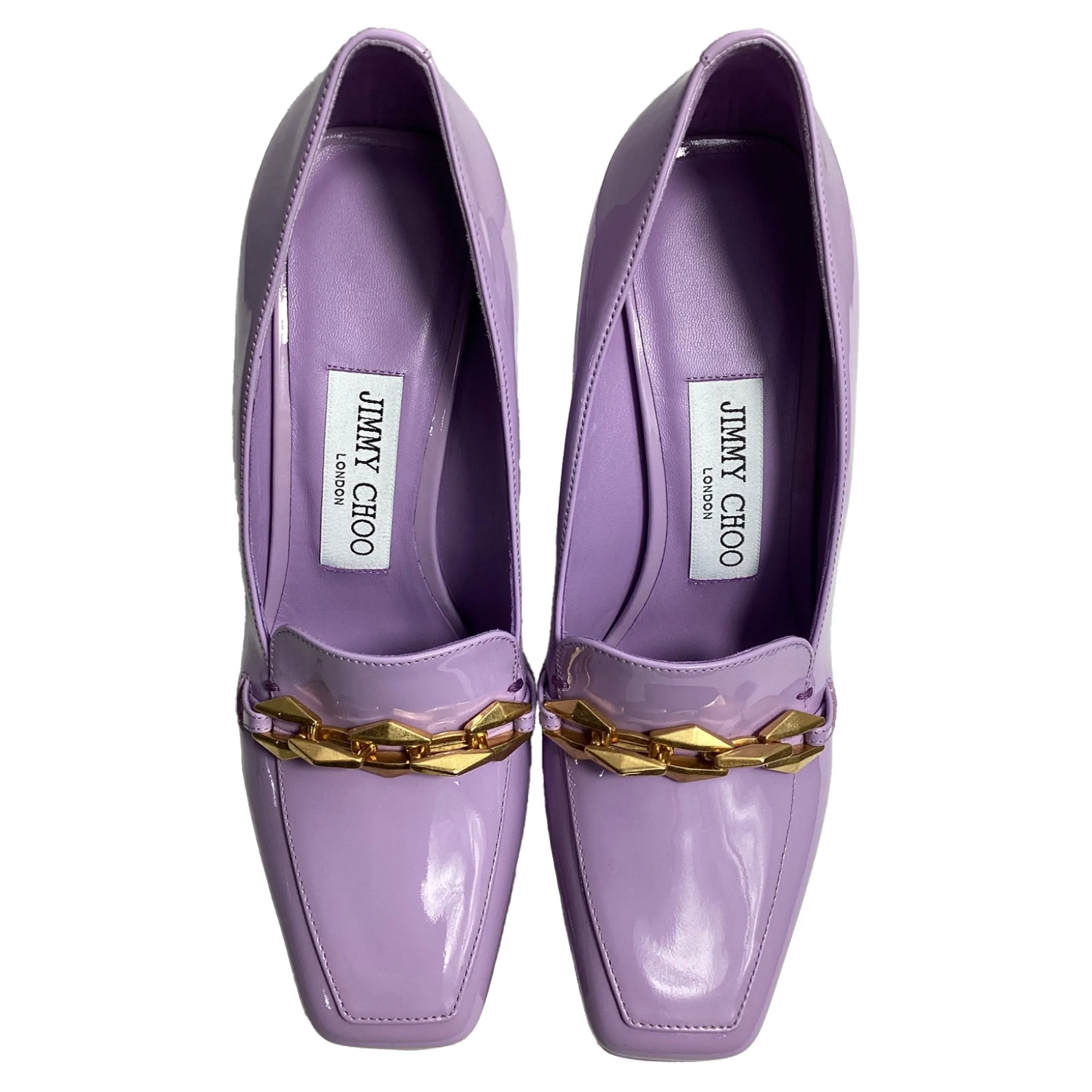 Jimmy Choo Diamond Tilda Platform Pumps in Purple Leather