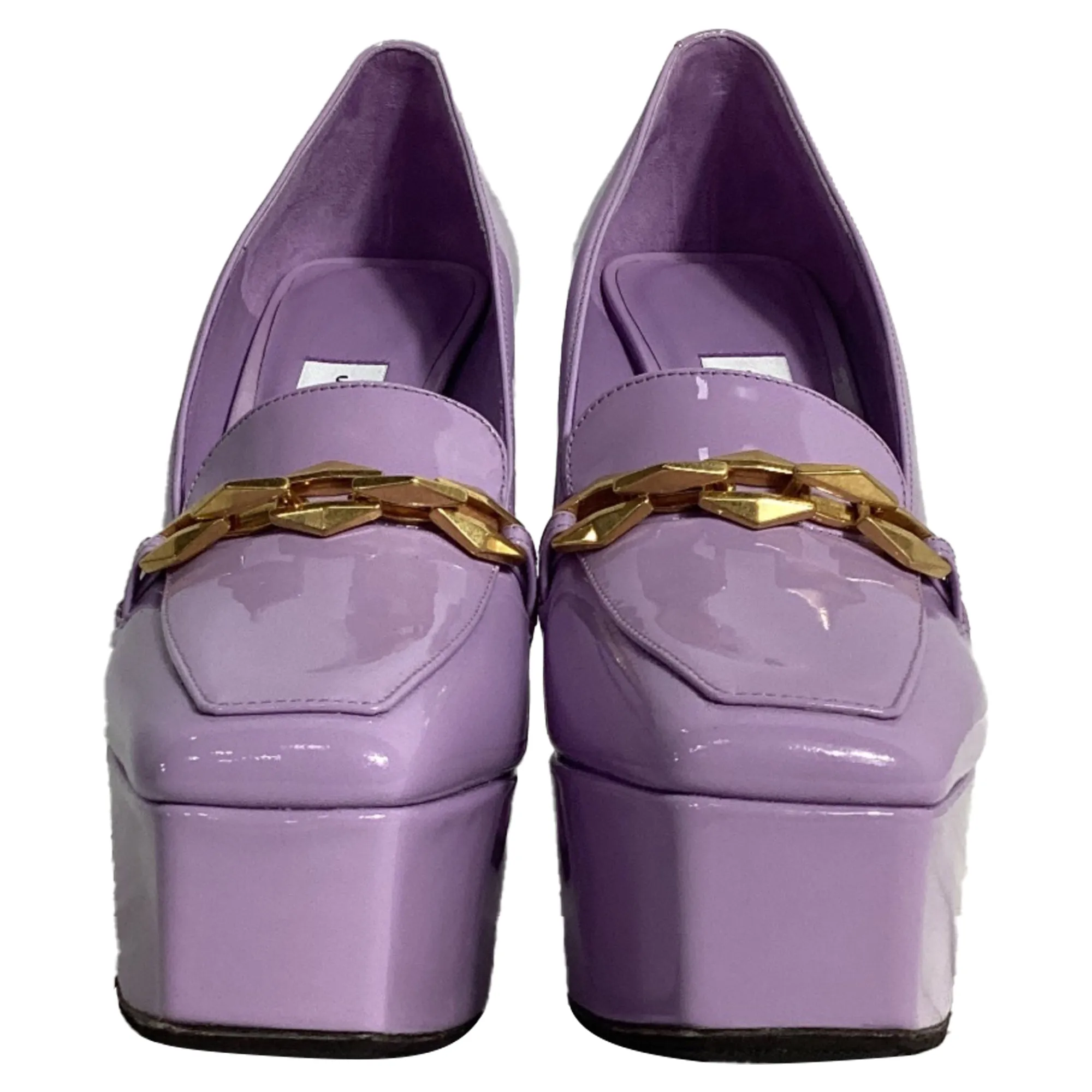 Jimmy Choo Diamond Tilda Platform Pumps in Purple Leather