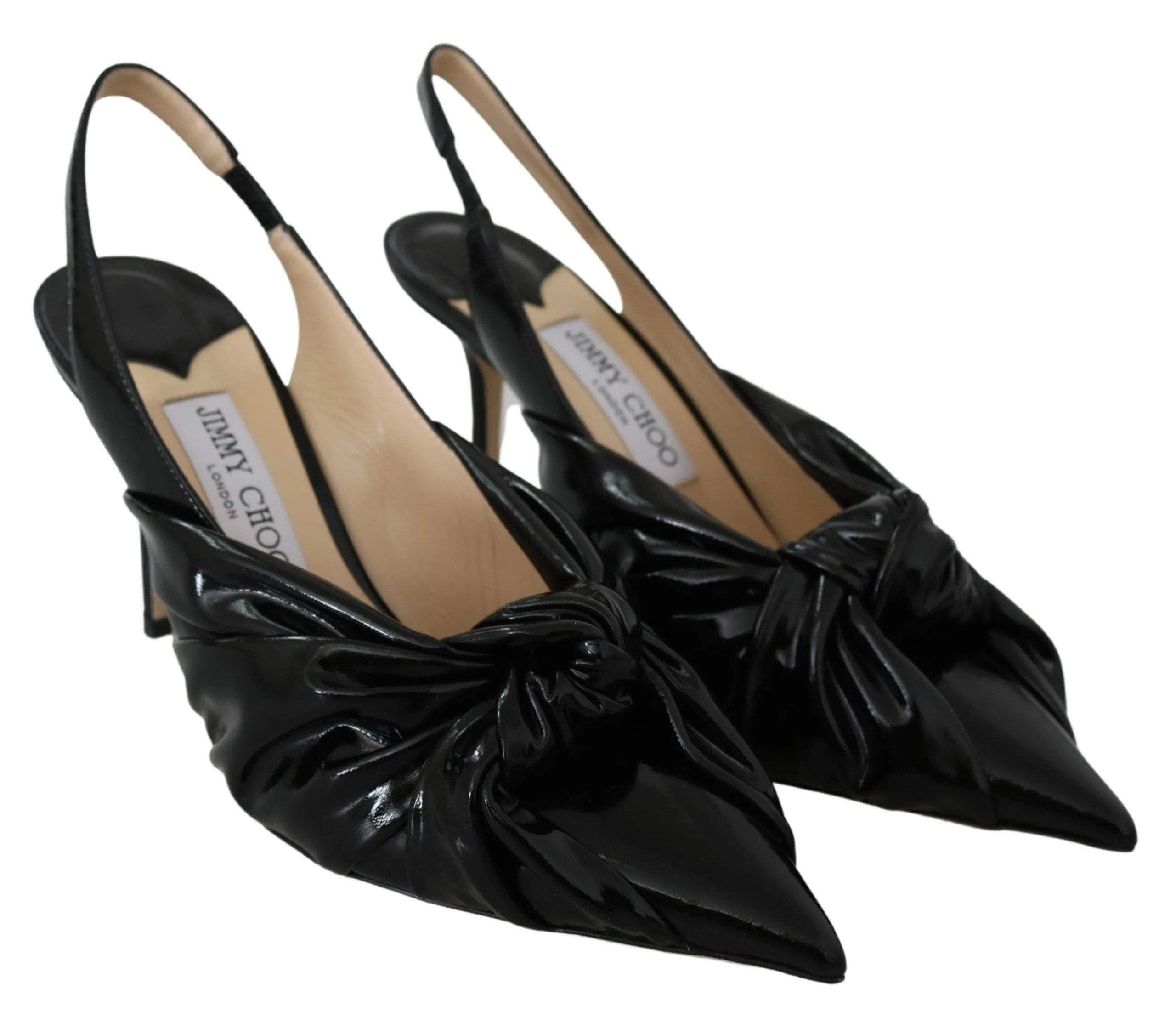 Jimmy Choo Elegant  Leather Pointed Toe Women's Pumps