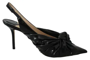 Jimmy Choo Elegant  Leather Pointed Toe Women's Pumps